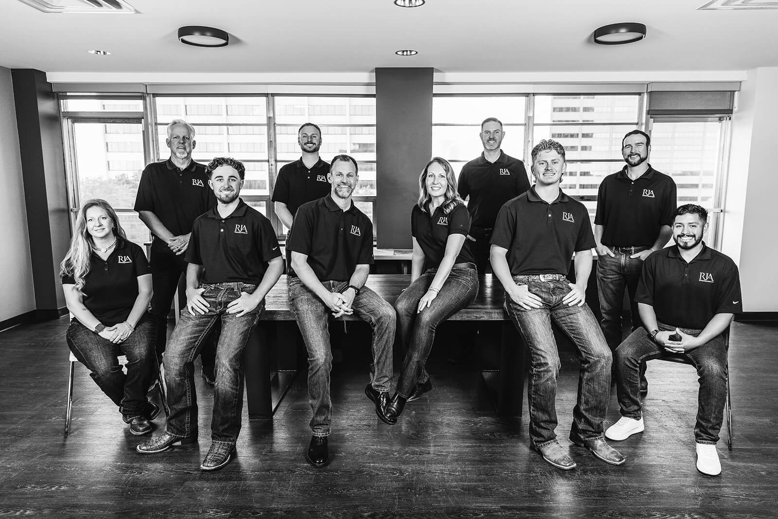RJA Construction Black & White Team